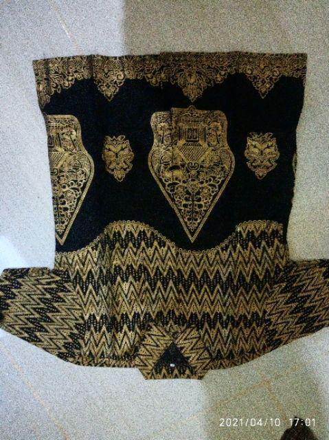 Batik Couple Keluarga Sania Ruffle Ori Ndoro Jowi Dnt Motif Wayang Tenun Sutra Tulis Size M L Xl Xxl