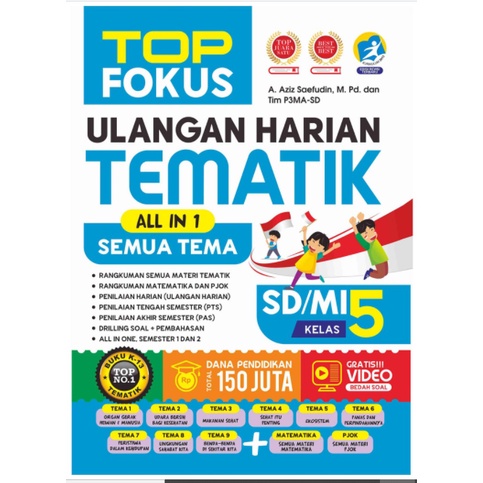 Buku Kelas 5 Sd/Mi: Top Fokus Ulangan Harian Tematik