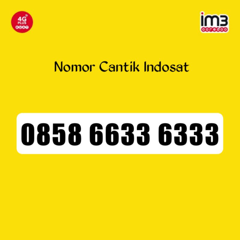 Nomor Cantik Indosat Im3 Super 6633 6333 AABB Triple 333 66336333 336333