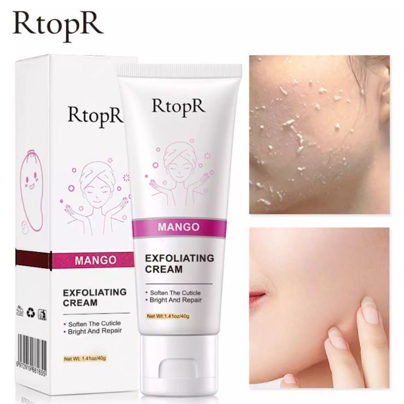 RTOPR MANGGO EXPOLIATING CREAM WHITENING MOISTURIZER REPAIRE SKINCARE