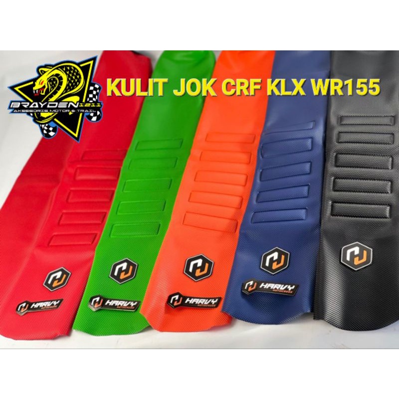 SARUNG JOK CRF KLX WR 155 Seat Cover Sarung Jok HARVY MX Kulit Jok Type Diamond CRF 150L KLX 150 DT WR155 dll