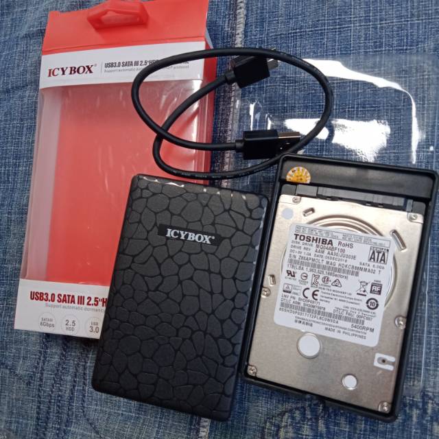 Hard disk eksternal 1tb + casing external