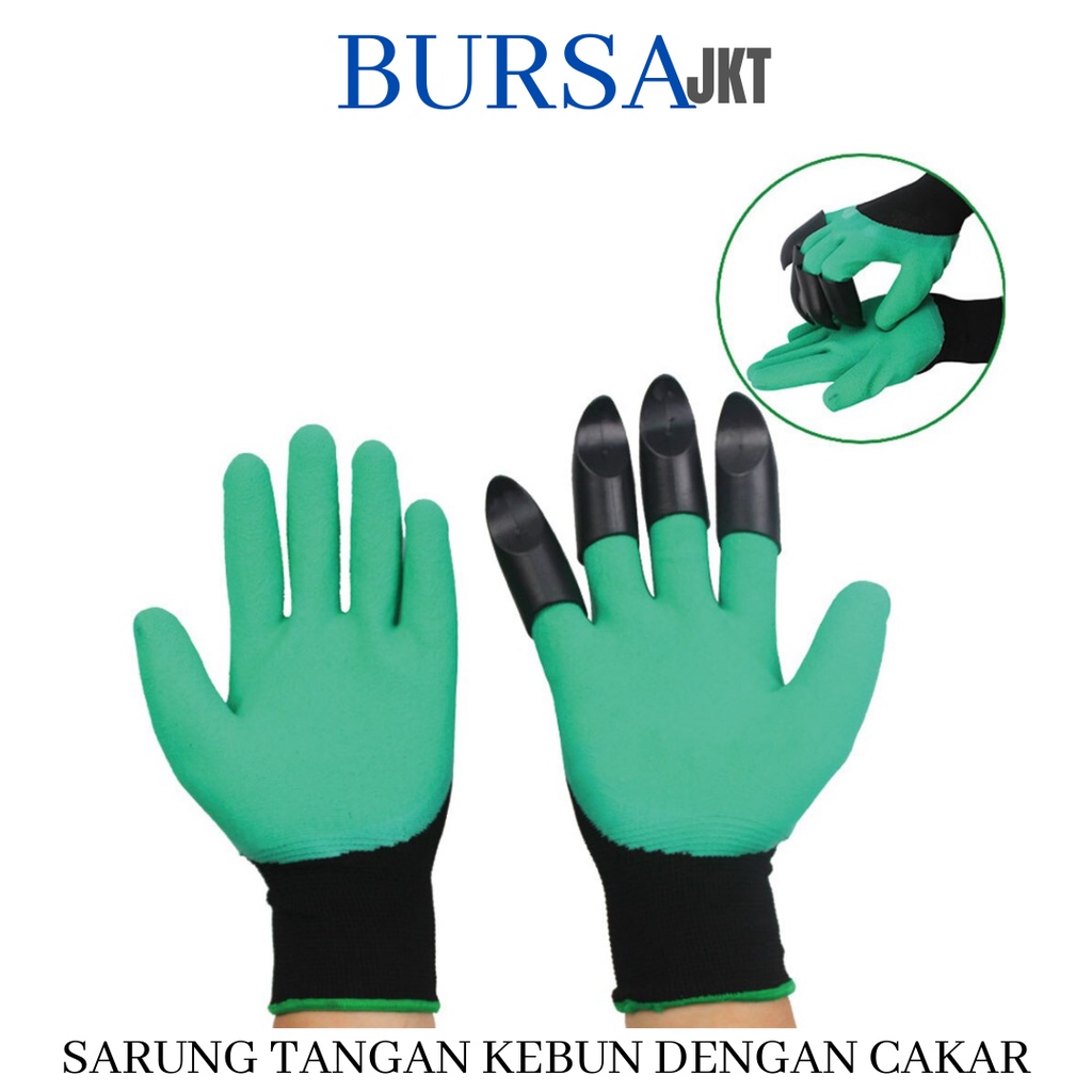 SARUNG TANGAN BERKEBUN DENGAN CAKAR GARDENING GLOVE