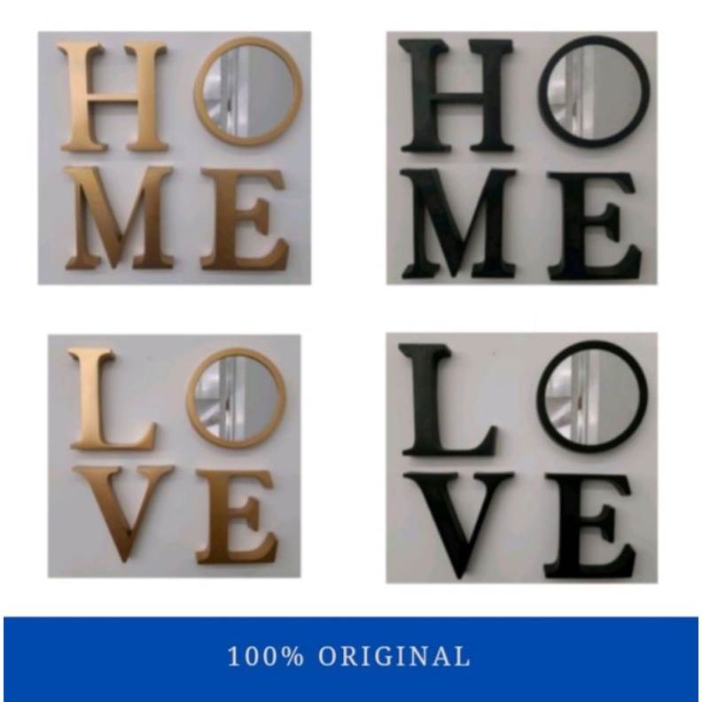 INFORMA - HIASAN DINDING SET 4 PCS/HIASAN DINDING HOME/HIASAN DINDING LOVE/HIASAN DINDING INFORMA/WA