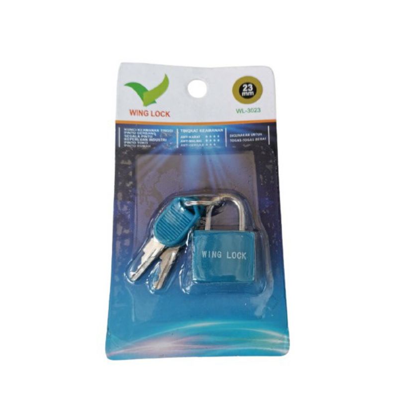 Gembok Koper Wing Lock 23mm Kecil Mini Scurity Lock WL - 3023