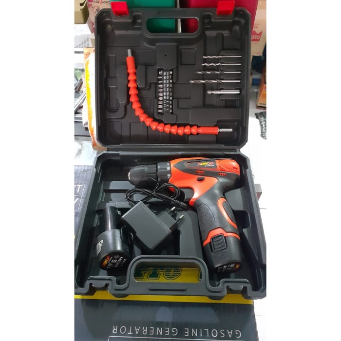 Mesin Bor Baterai XENON CDD505 12v Cordless Drill Tanpa Listrik Koper