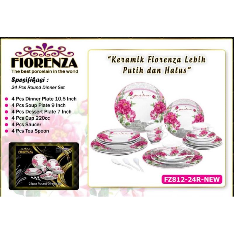 dinner set fiorenza 24pcs