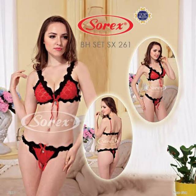 BH SET G-STRING SEXY SOREX 261 / LINGERIE SEXY SOREX 261