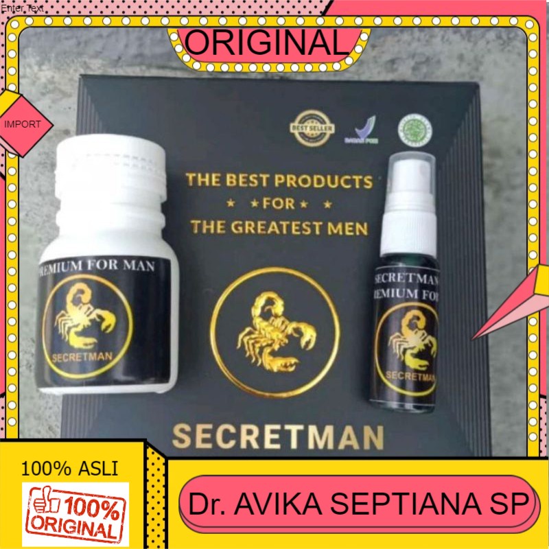 100% ASLI SECRETMAN FOR MAN PAKET HEMAT