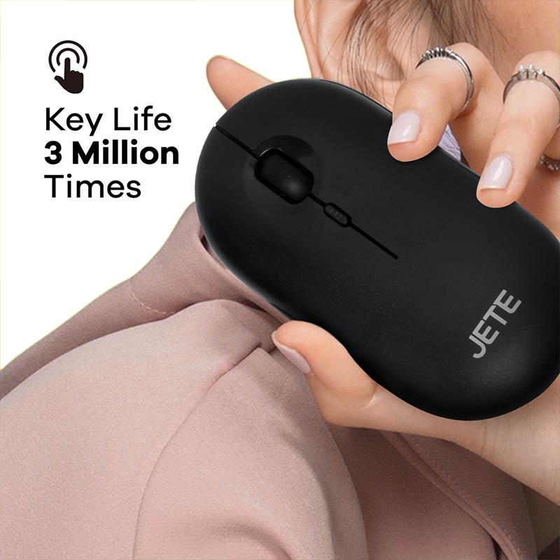 Wireless Silent Mouse with USB Receiver JETE MS3 - Garansi 2 Tahun Tukar Baru