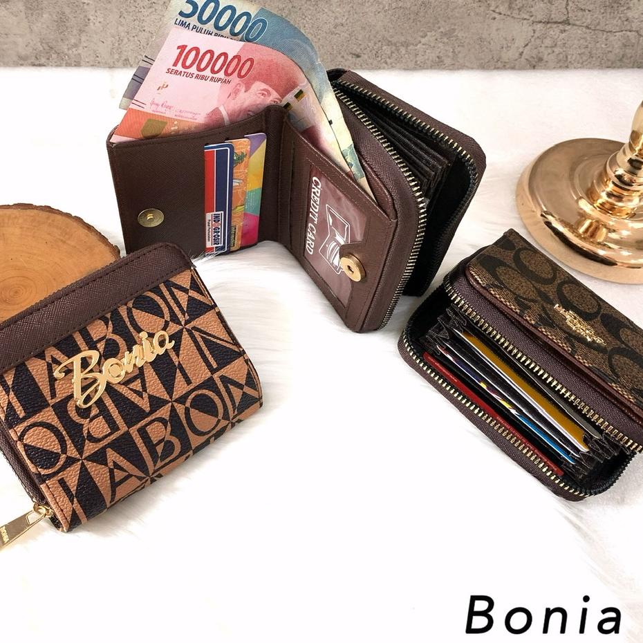 Modern.. Dompet Wanita Card kecil Lipat import Tumpuk Super serbaguna coach