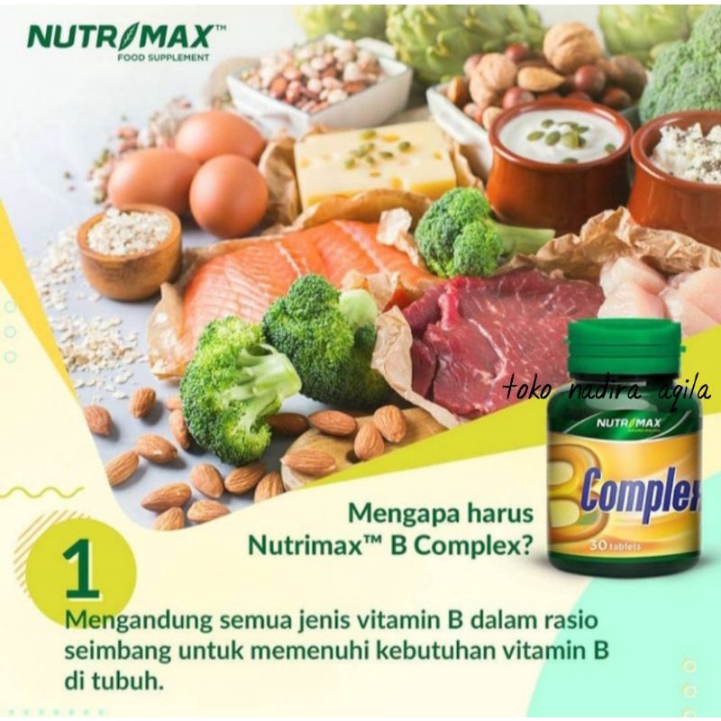 NUTRIMAX B COMPLEX KOMPLEKS NUTRISI OTAK SARAF NAFSU MAKAN