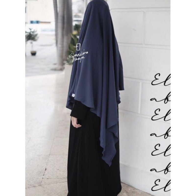 Preloved Huda FK Elmadina Dark denim