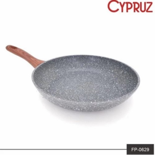 FRY WOK CYPRUZ  FP0629 FRY WOK 3mm INDUKSI MARBLE GRANIT 28CM
