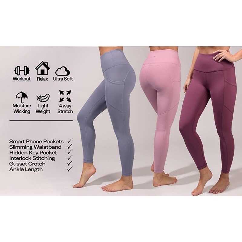 Celana legging 90 Degree 2 pocket atau legging olahraga wanita