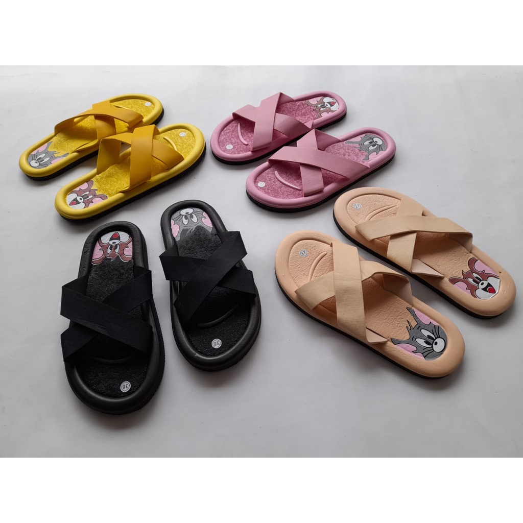 (MB NEW STORE) sandal silang wanita sandal silang wanita kekinian sandal silang cewek sendal silang 