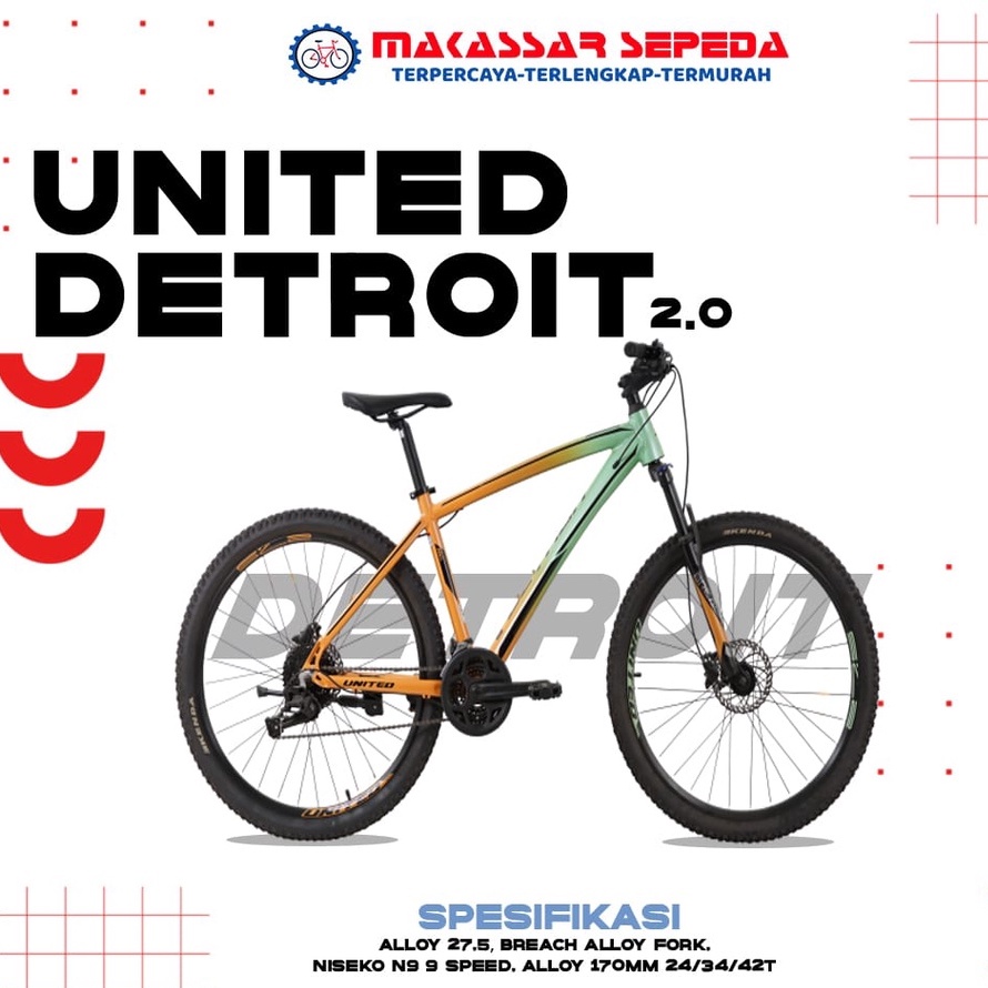 SEPEDA MTB UNITED DETROIT 2.0