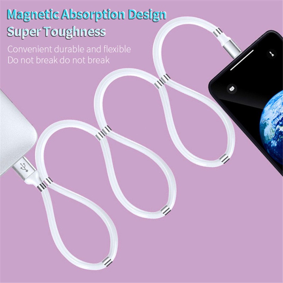 Kabel Data Fast Charging Spiral Magnetic