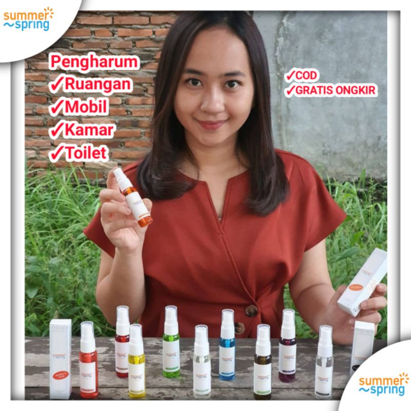 Summer Spring Pengharum Spray Ruangan Mobil Kamar Toilet 30ml