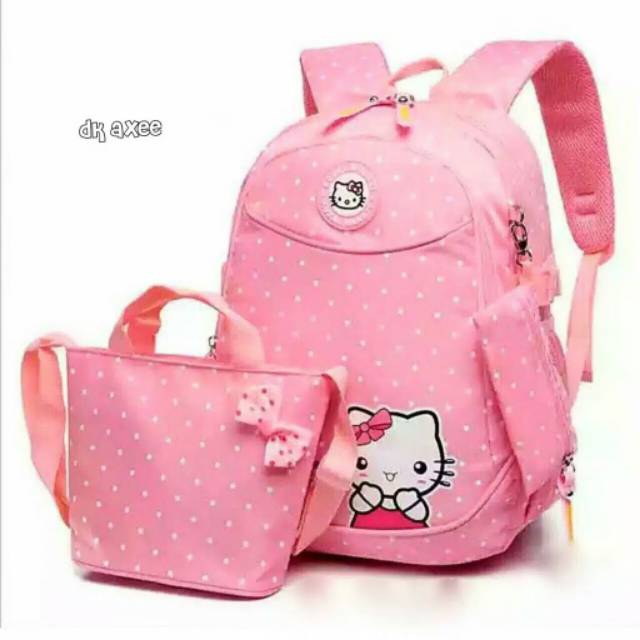 Tas Sekolah Anak Gendong Karakter Kartun Hello Kitty Captain america kumbang superman minions mickey