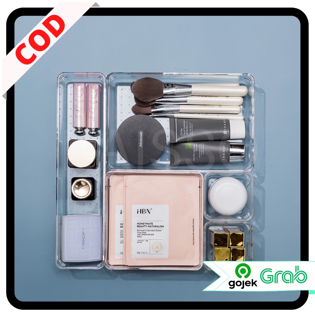 KAISSO -  STORAGE ORGANIZER ACRYLIC TEMPAT PENYIMPANAN SERBAGUNA | ACRYLIC STORAGE BOX | DRAWER BASKET