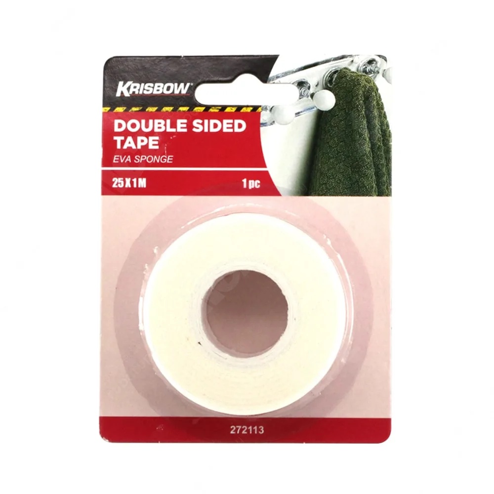 

Ace Krisbow Double Tape 2.5x100 Cm SKU 272113