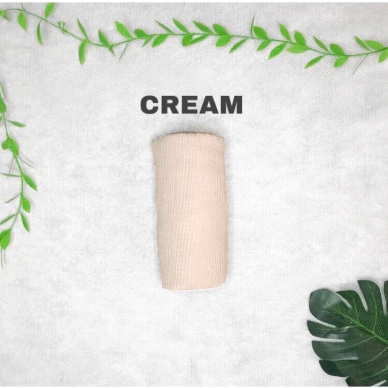 PASHMINA PLISKET LIDI  {90 X 180} AZARA-CREAM