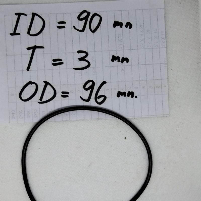 

oring seal karet 3 x 90 x 96 mm NBR 70