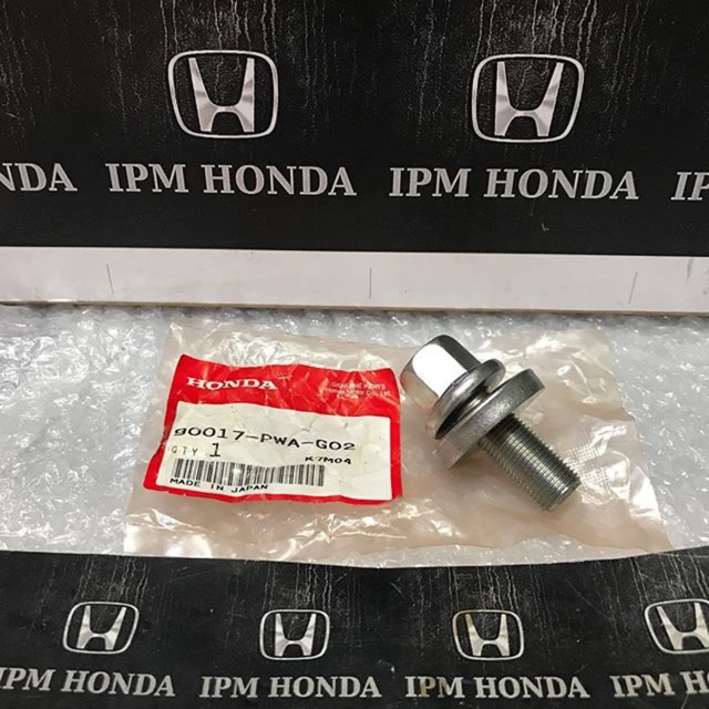 90017 PWA Original Baut poly krek as Bolt pulley crankshaft Honda Jazz GD3 City GD8 Idsi Vtec 2003 2004 2005 2006 2007 2008