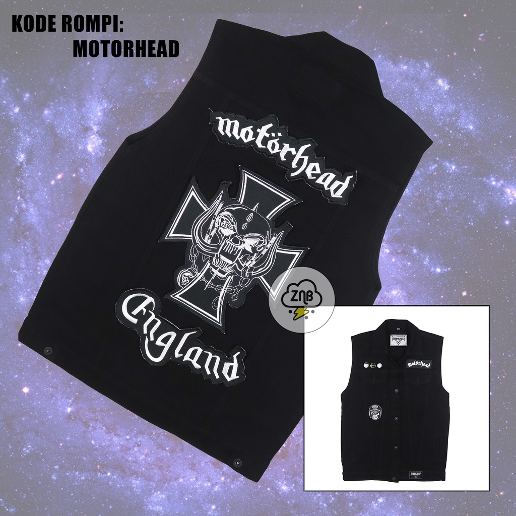 ROMPI MOTORHEAD ROMPI MOTOR ROMPI PATCH BORDIR ROMPI DENIM PRIA DAN WANITA