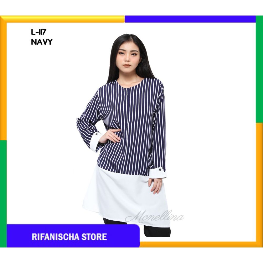 Rf Baju Blouse Atasan Murah Wanita Kekinian L 117 (MF)