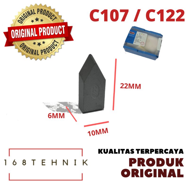 MATA WIDIA C122 ECER / YG-6 C122 / YG6 C122 / YG6 C107 / YG-6 C107 / WIDIA C107