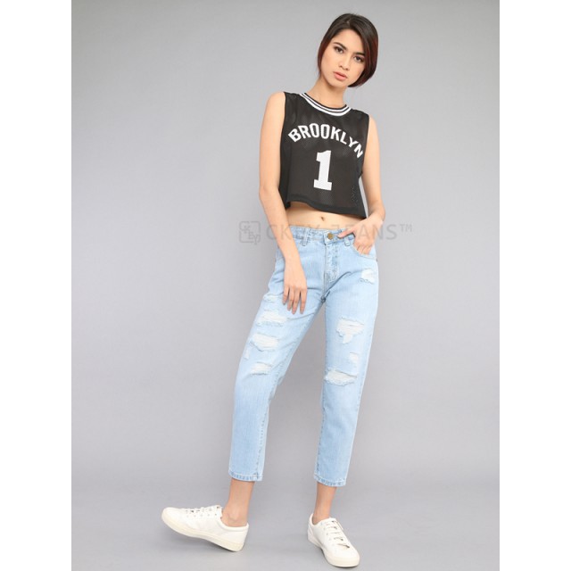 ORI Celana  Boyfriend  Ripped Jeans  Wanita 63 BY 831 