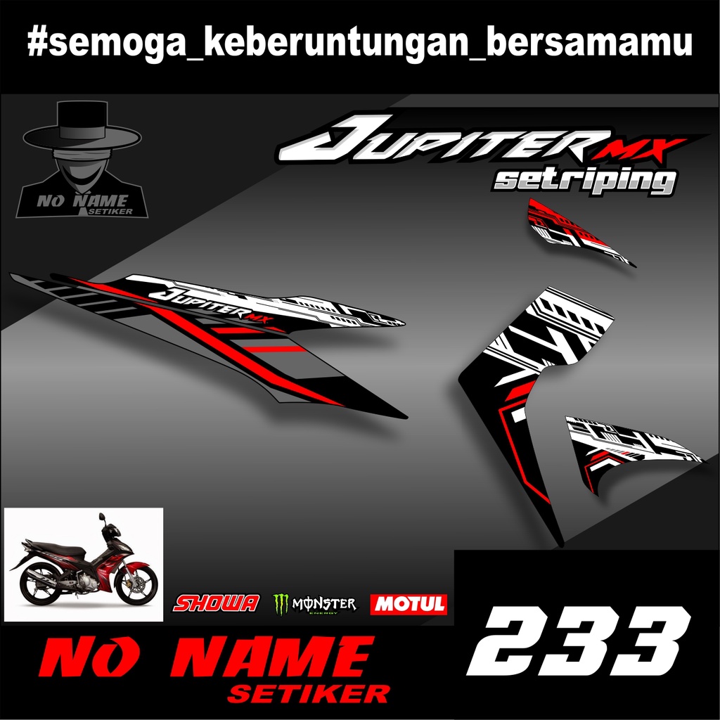 Striping Jupiter MX 135 (233) 2006 2007 2008 2009 2010 stiker sticker setiker