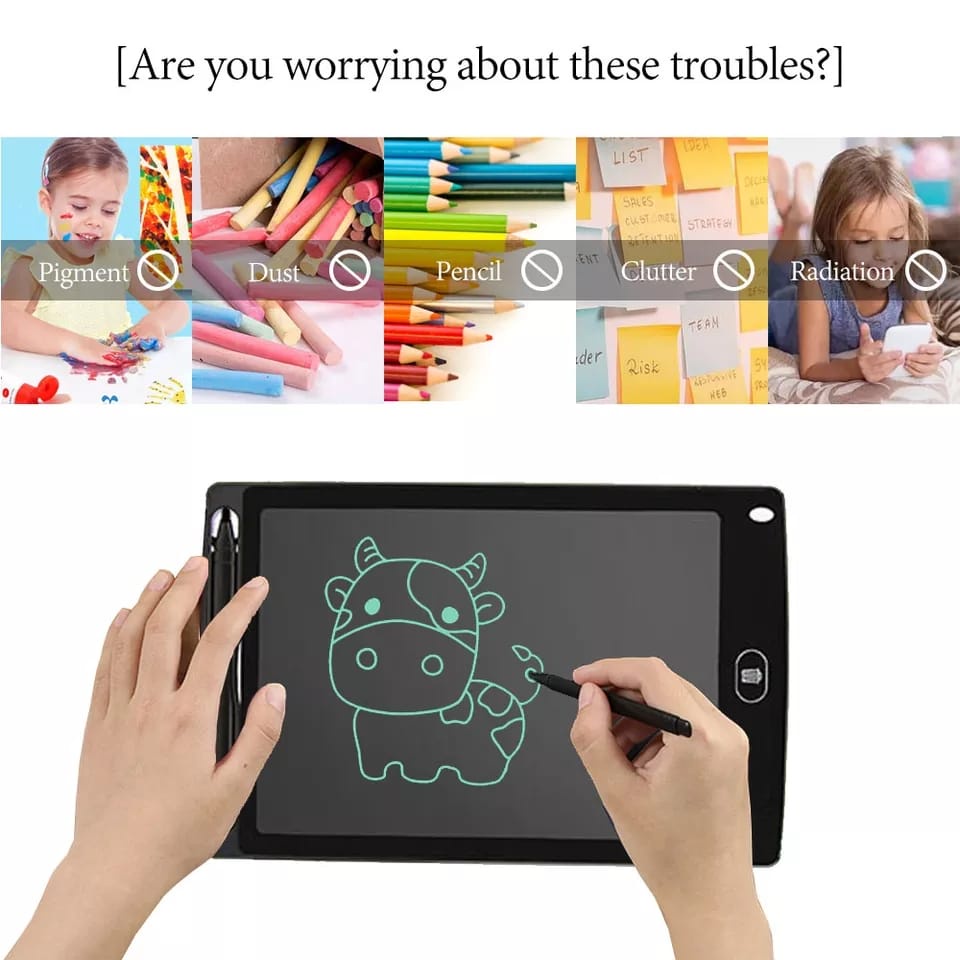 LCD Drawing Writing Tablet / LCD Writing Tablet 8.5 Inch / Papan Tulis Anak Dan Dewasa