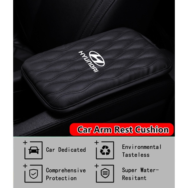 Bantalan Sandaran Tangan Mobil Universal Bahan Kulit Untuk Hyundai ix35 ix45 i10 i30 Tucson