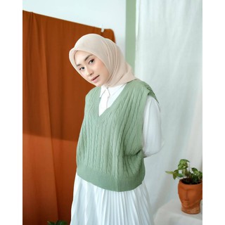 PERMIUM VEST ROMPI CABLE BAJU WANITA PREMIUM RAJUT TEBAL 7 PERMIUM VEST ROMPI CABLE BAJU WANITA PREMIUM RAJUT TEBAL 7