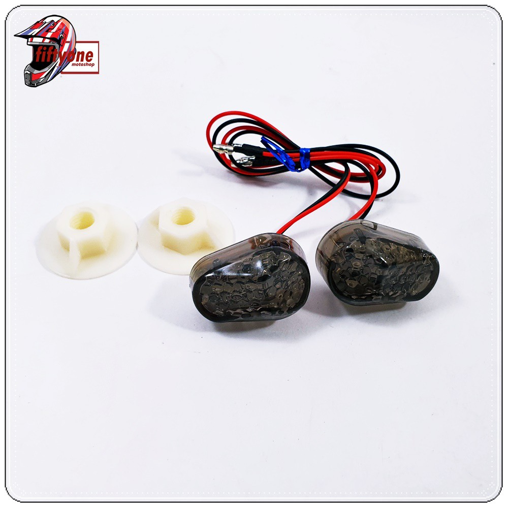 Lampu Sen Tempel Mini Biru Variasi Motor