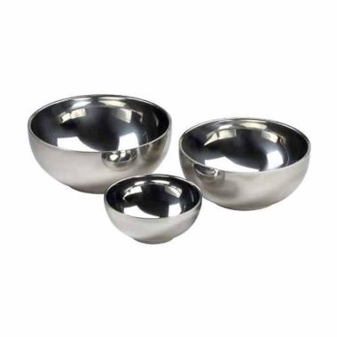 FUTAKO  Mangkok Korea Stainless Tebal Mangkuk Double Wall Bowl