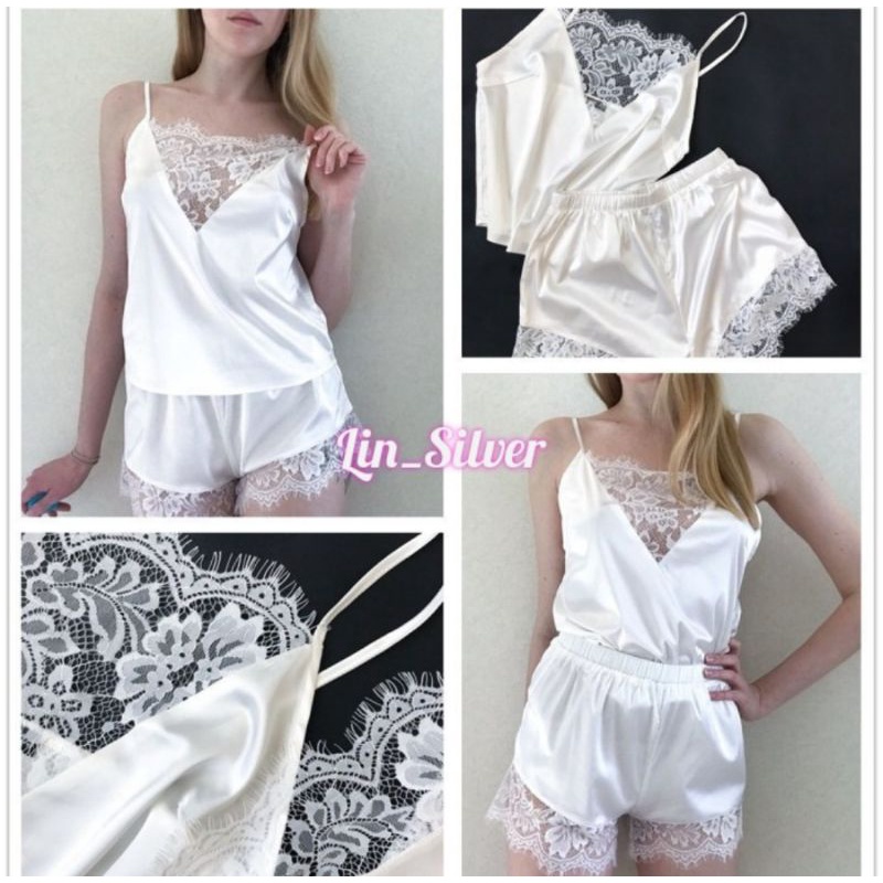 Lingerie Setelan Baju Tidur Cantik Premium Wanita S M L XL