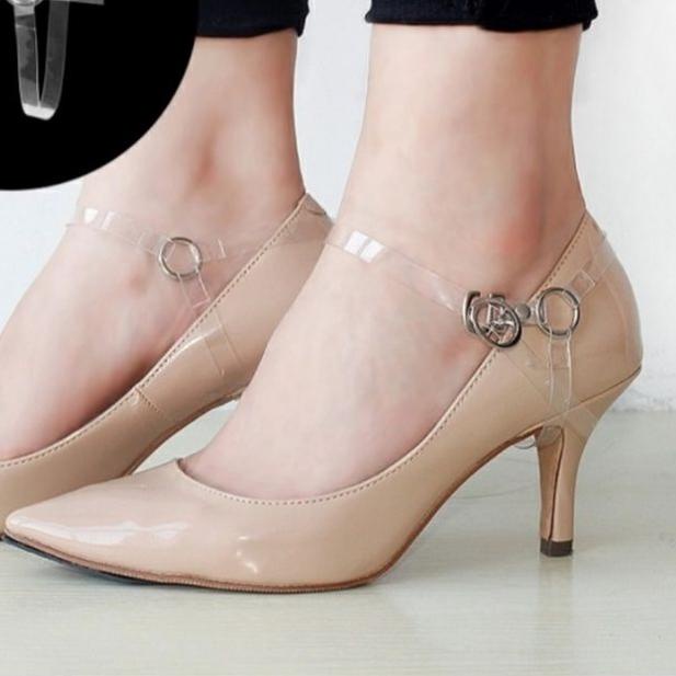 ❆ Tali Sepatu Hak Tinggi High Heels Strap Kaitan Transparan Aksesoris Wanita ☞