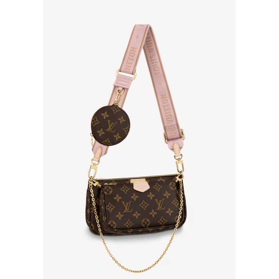 Tas LV multi pochette in rose clair 100% ORIGINAL