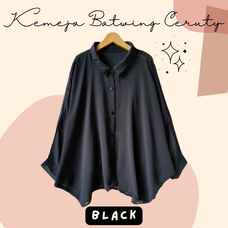 BASIC OUTER BATWING CERUTY OVERSIZE // LENGAN BALON VIRAL