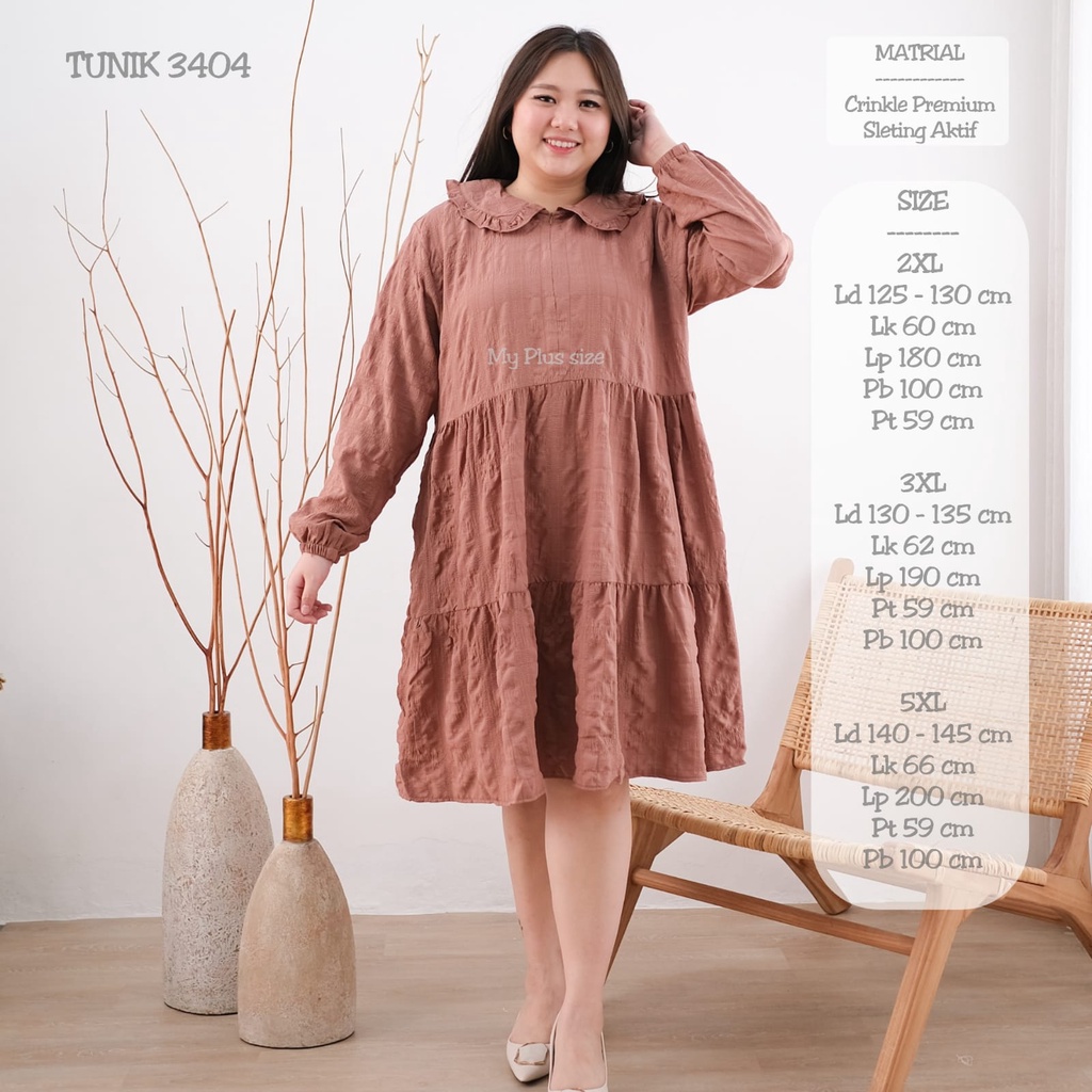 Long Tunik Super Jumbo 3404,Ld 125, 130 &amp; 140 cm