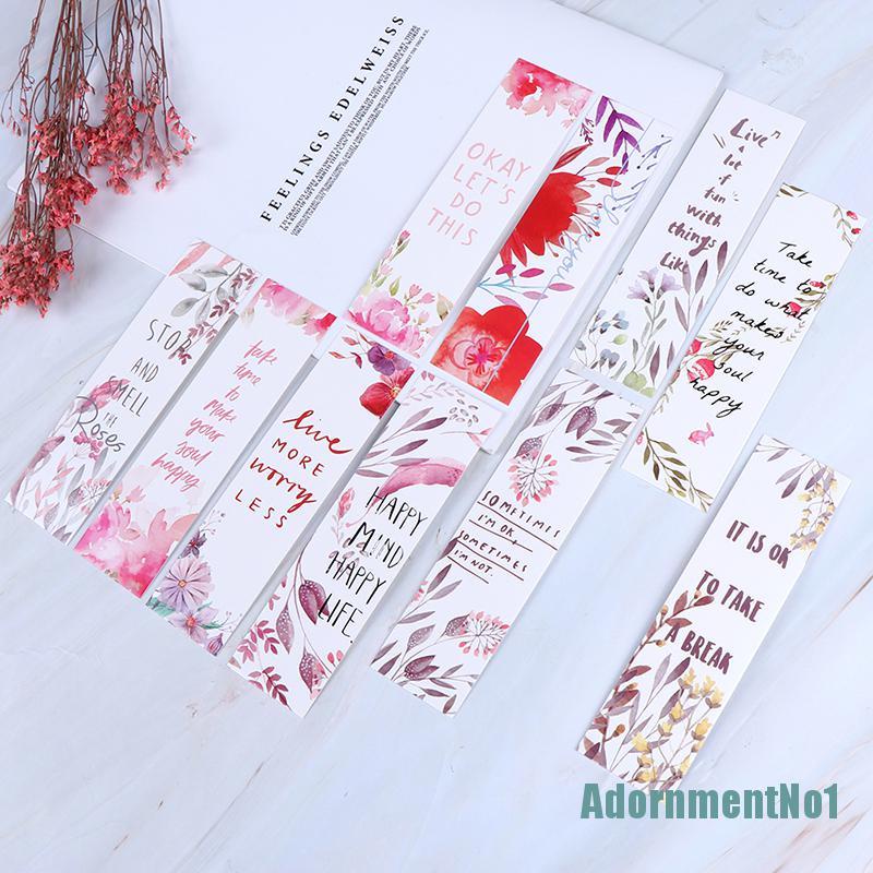 (AdornmentNo1) 30pcs / set Pembatas Buku Bentuk Bunga