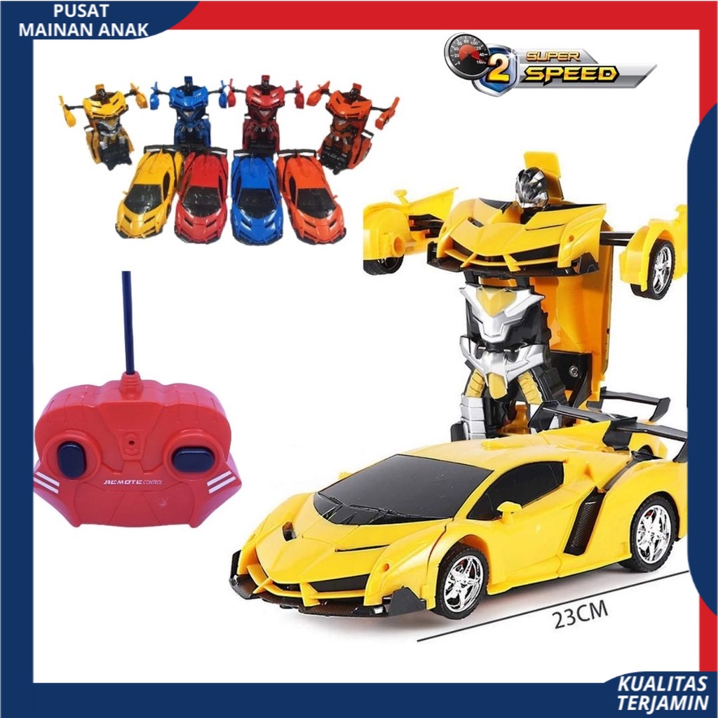 ❤ PUSAT MAINAN ANAK ❤ RC MECHANIC KNIGHT MOBIL REMOTE CONTROL AUTOBOT TRANSFROM BERUBAH ROBOT NEW