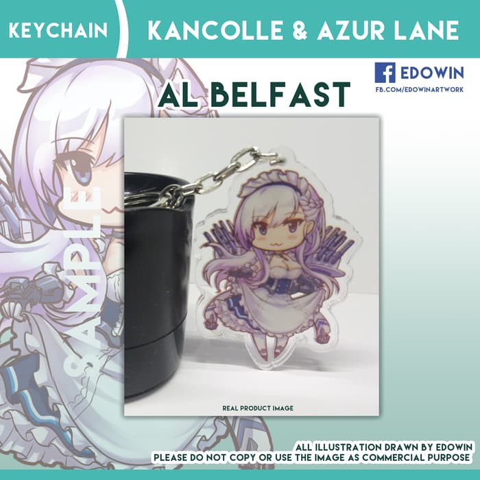 Azur Lane Belfast Acrylic Keychain
