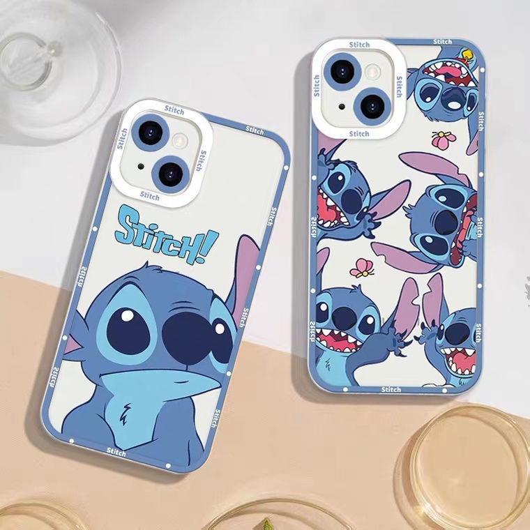 Soft Case Silikon TPU Desain Stitch Untuk Iphone 14 13 12 Mini 11 10 Pro XS Max X XR 8 7 6 6S Plus