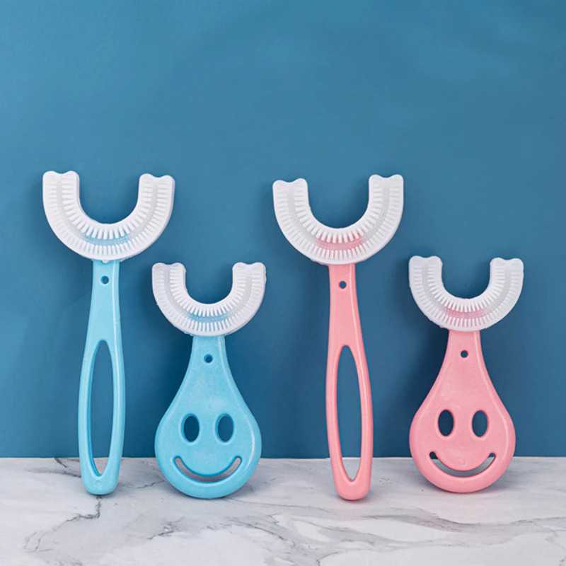 Macroupta Sikat Gigi Bayi Toothbrush U-Shaped Teether Silicone - T12 ( Al-Yusi )