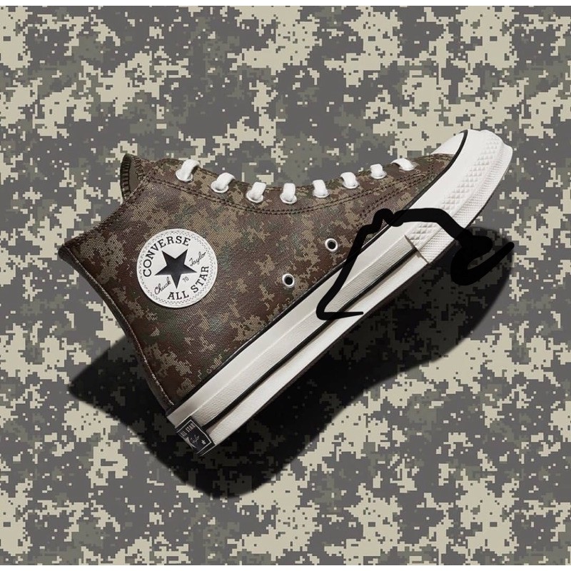 Converse Chuck 70s High “Pixelated Digital Camo” Sand Brown Herbal